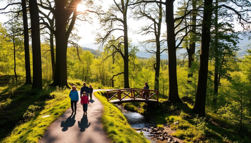 1,5 kilometer langer Naturerkundungspfad