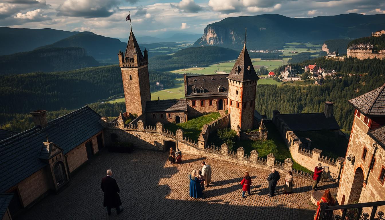 Burg Falkenstein Harz Familie