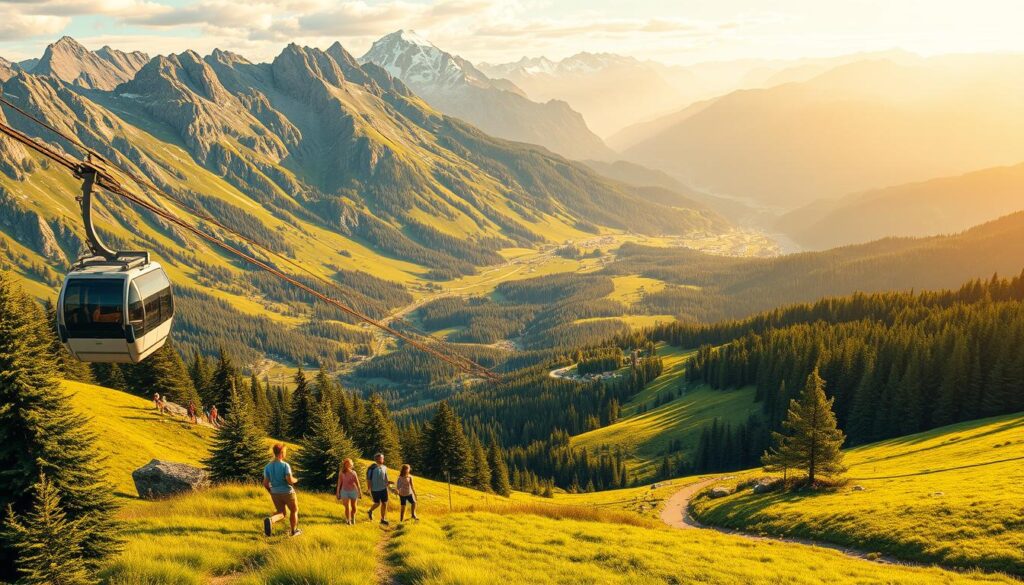 Familienwanderungen mit Seilbahn im Allgäu