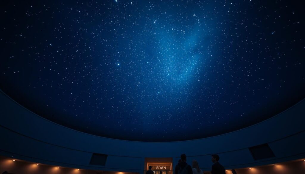 Sternenprojektion im Planetarium Bochum