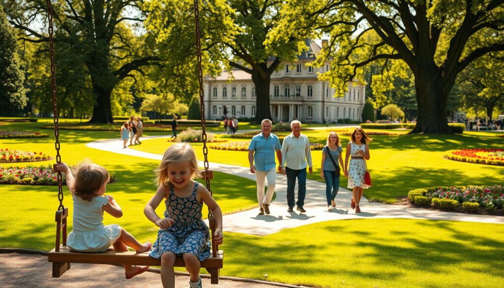 Familienaktivitäten im Schlosspark