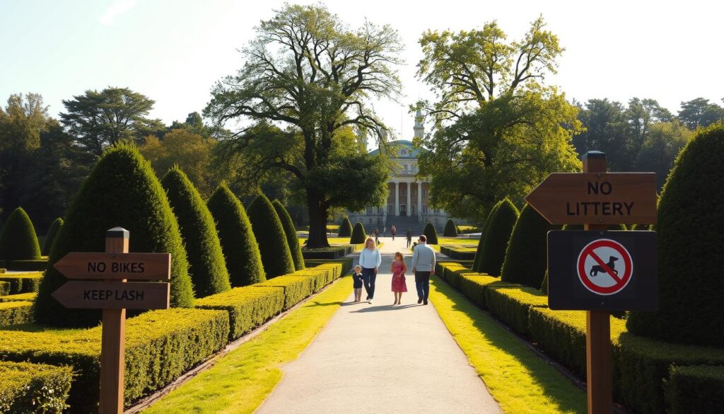 Regeln im Schlosspark