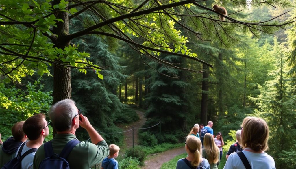 Tierbeobachtung im bayerischen waldes