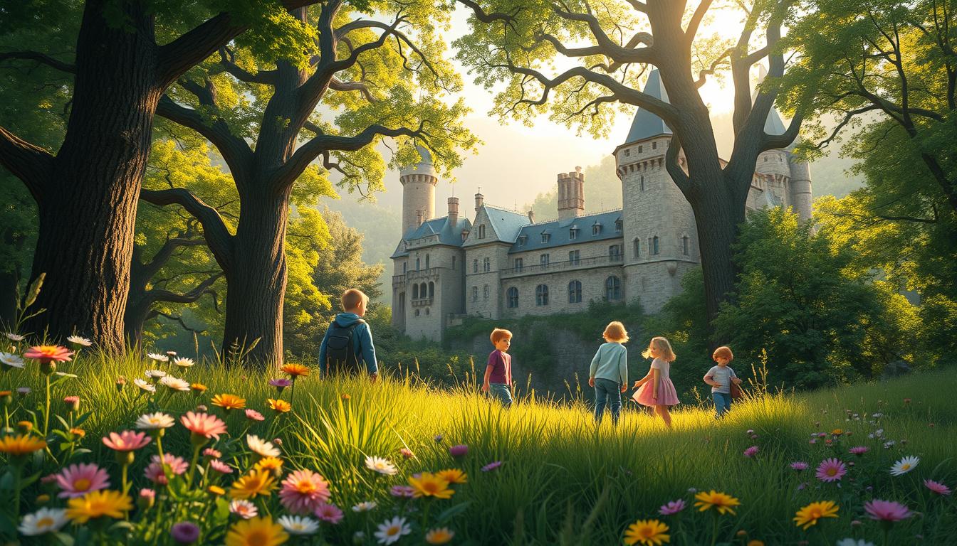 Burg Eltz mit Kindern